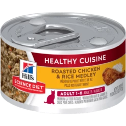 Hills Science Diet Feline Adult Healthy Cuisine Roasted Chicken & Rice Medley 79g X 24