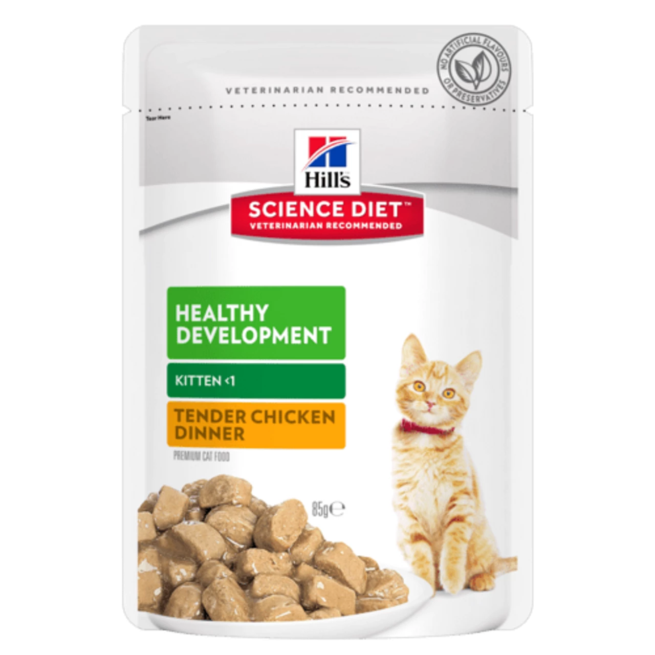 Hills Science Diet Feline Kitten Healthy Development Chicken Tender Chunks In Gravy 85g X 12 3 Hills Science Diet Feline Kitten Healthy Development Chicken Tender Chunks In Gravy 85g X 12