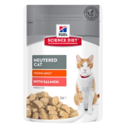 Hills Science Diet Feline Neutered Young Adult With Salmon 85g X 12