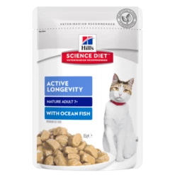 Hills Science Diet Feline Adult 7+ Active Longevity With Ocean Fish 85g X 12