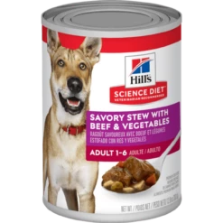 Hills Science Diet Canine Adult Savory Stew With Beef & Vegetables 363g X 12