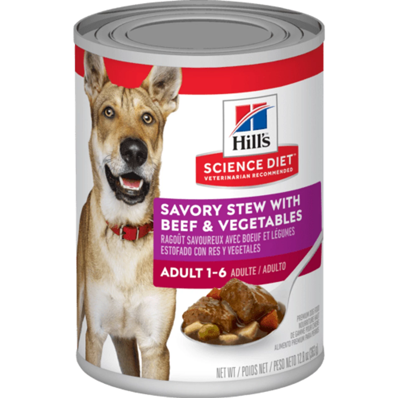 Hills Science Diet Canine Adult Savory Stew With Beef & Vegetables 363g X 12 3 Hills Science Diet Canine Adult Savory Stew With Beef & Vegetables 363g X 12