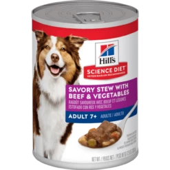 Hills Science Diet Canine Adult 7+ Savory Stew With Beef & Vegetables 363g X 12