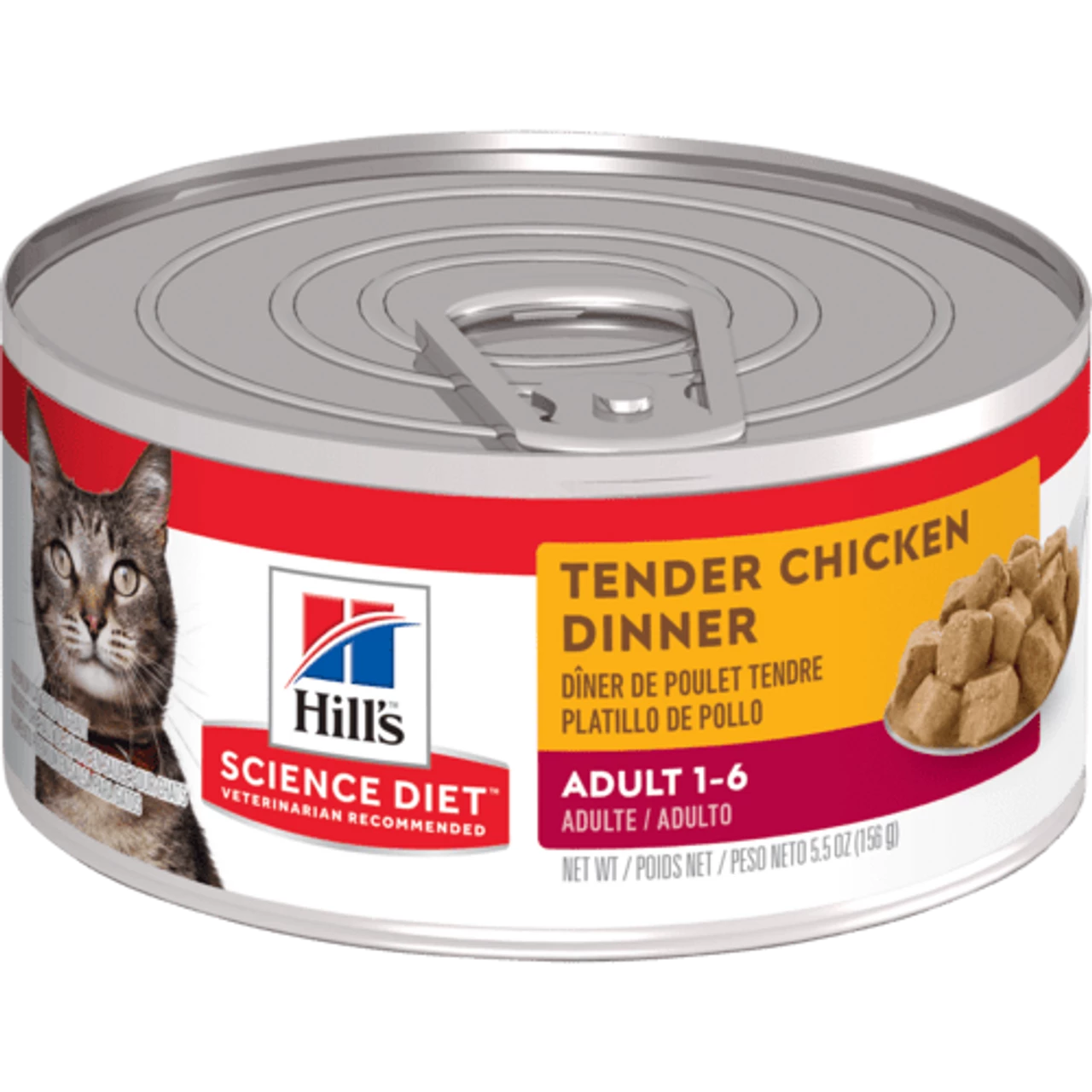 Hills Science Diet Feline Adult Tender Chicken Dinner 156g X 24 3 Hills Science Diet Feline Adult Tender Chicken Dinner 156g X 24