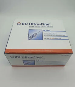 Ultra-fine Insulin Syringes 29G 0.5ml (Box Of 100)