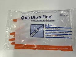 Ultra-fine Insulin Syringes 29G 0.5ml (Pack Of 10)