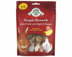 Oxbow Simple Rewards Baked Treats With Apple & Banana 85g