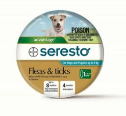 Bayer Seresto Flea And Tick Collar For Puppies And Small Dogs (<8kg)