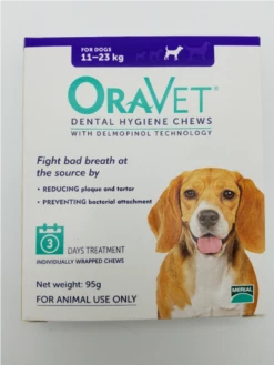 Oravet Dental Hygiene Chews For Medium Dogs (11-23kg) Trial 3 Pack