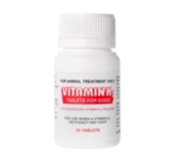 CEVA Vitamin K1 Tablets For Dogs 25mg 25's