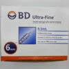 Ultra-fine Short Needle Insulin Syringes 6mm 31G 0.5ml (100)