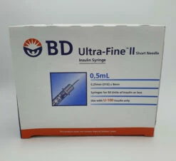 Ultra-fine II Short Needle Insulin Syringes 31G 0.5ml (100)