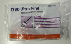 Ultra-fine Insulin Syringes 29G 0.3ml (Pack Of 10)