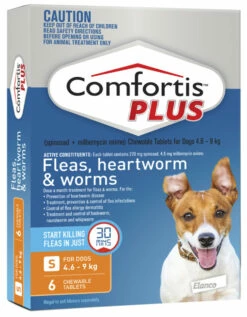Comfortis Plus 4.6-9kg Orange 6 Tablets