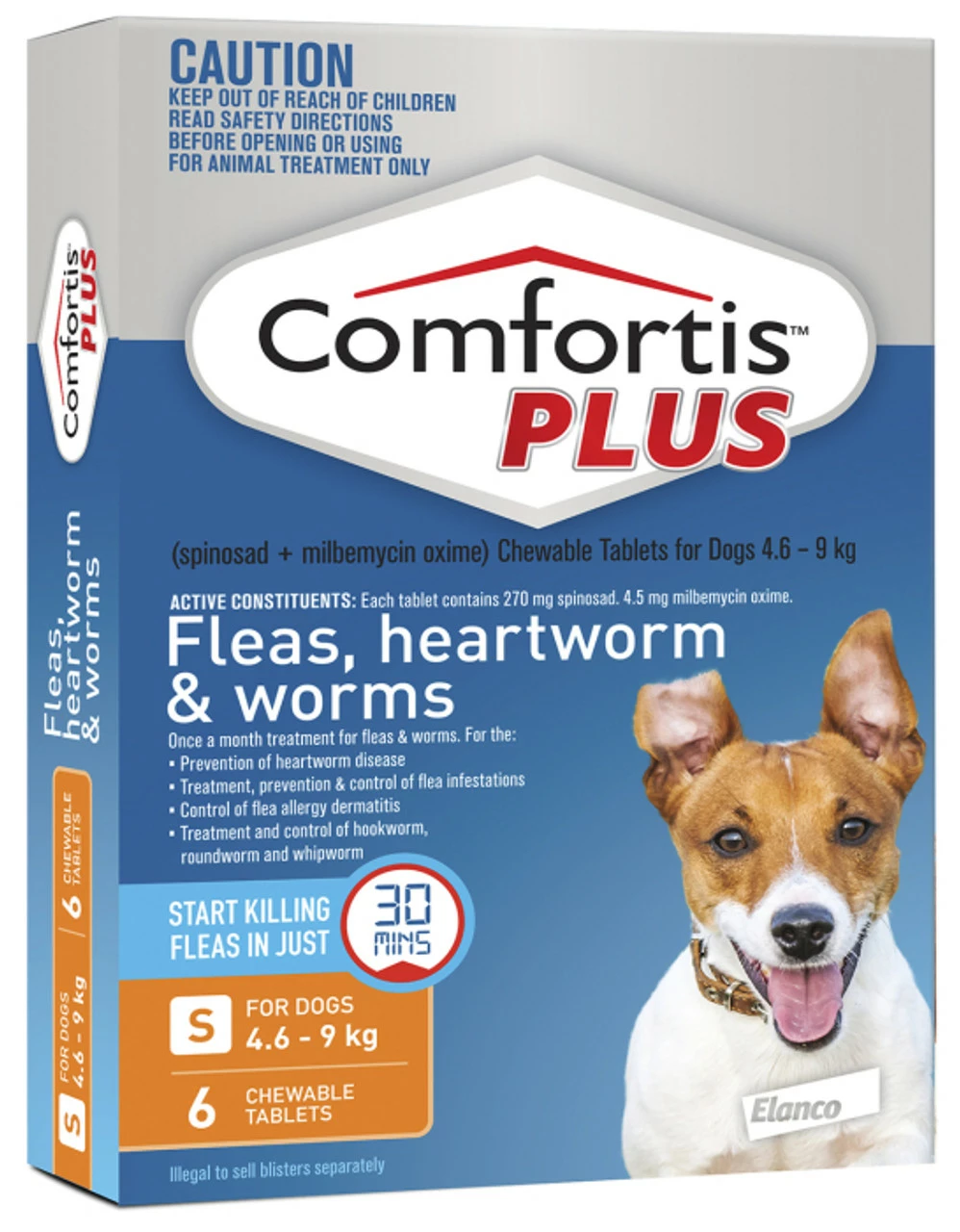 Comfortis Plus 4.6-9kg Orange 6 Tablets 3 Comfortis Plus 4.6-9kg Orange 6 Tablets