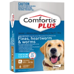 Comfortis Plus 27.1-54KG Brown 6 Tablets