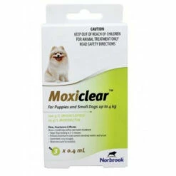 Moxiclear For Puppies And Small Dogs Up To 4kg Green (3 Pack)