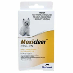 Moxiclear For Dogs 4kg - 10kg Yellow (3 Pack)
