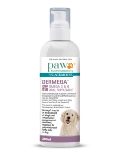PAW Dermega Omega 3 & 6 Oral Supplement 200ml