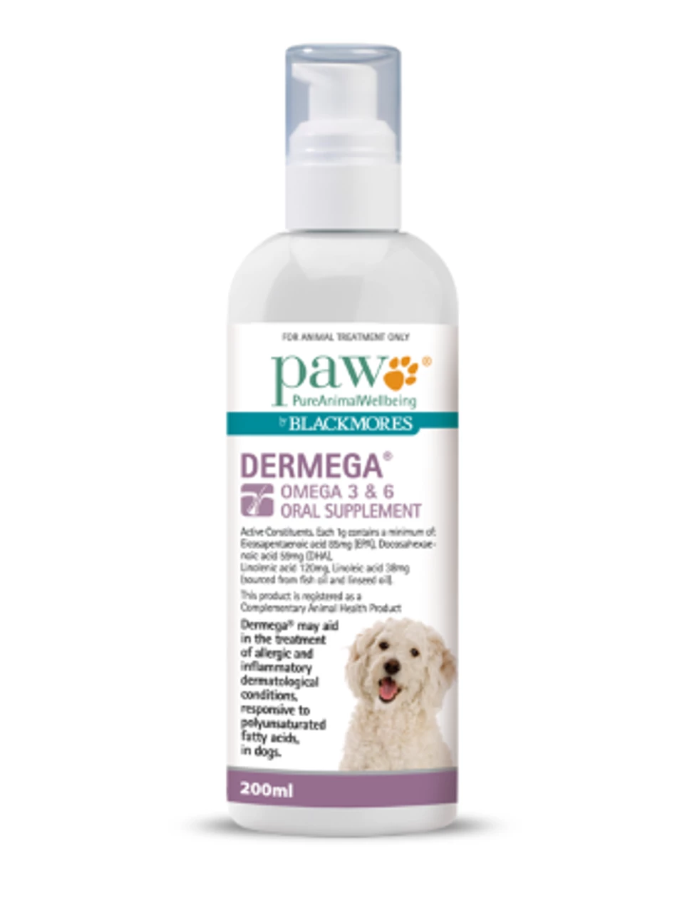 PAW Dermega Omega 3 & 6 Oral Supplement 200ml 3 PAW Dermega Omega 3 & 6 Oral Supplement 200ml