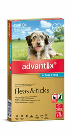 Bayer Advantix 4-10kg Medium Aqua 6's