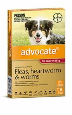 Bayer Advocate 10-25kg Large Red 6's