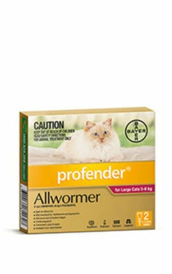 Bayer Profender For Cats 5-8kg Red 2's