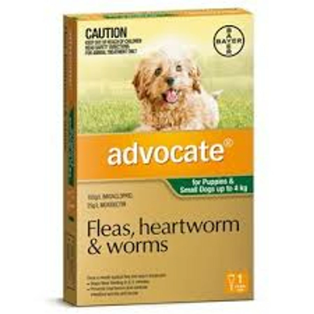 Bayer Advocate Up To 4kg Dog Green (1 Pack) 3 Bayer Advocate Up To 4kg Dog Green (1 Pack)