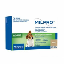 Virbac Milpro Allwormer Small Dogs And Puppies 0.5-5kg 2's