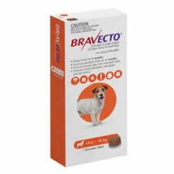 Bravecto For Dogs Chewable 4.5 - 10kg [Orange] (3 Month Pack)