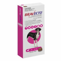 Bravecto For Dogs Chewable 40 - 56kg [Pink] (3 Month Pack)