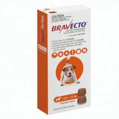 Bravecto For Dogs Chewable 4.5 - 10kg [Orange] (6 Month Pack)