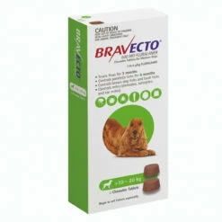 Bravecto For Dogs Chewable 10 - 20kg [Green] (6 Month Pack)