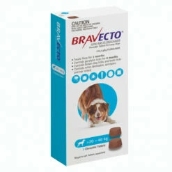 Bravecto For Dogs Chewable 20 - 40kg [Blue] (6 Month Pack)