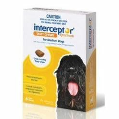 Interceptor Spectrum Tasty Chews For Medium Dogs Yellow 6's