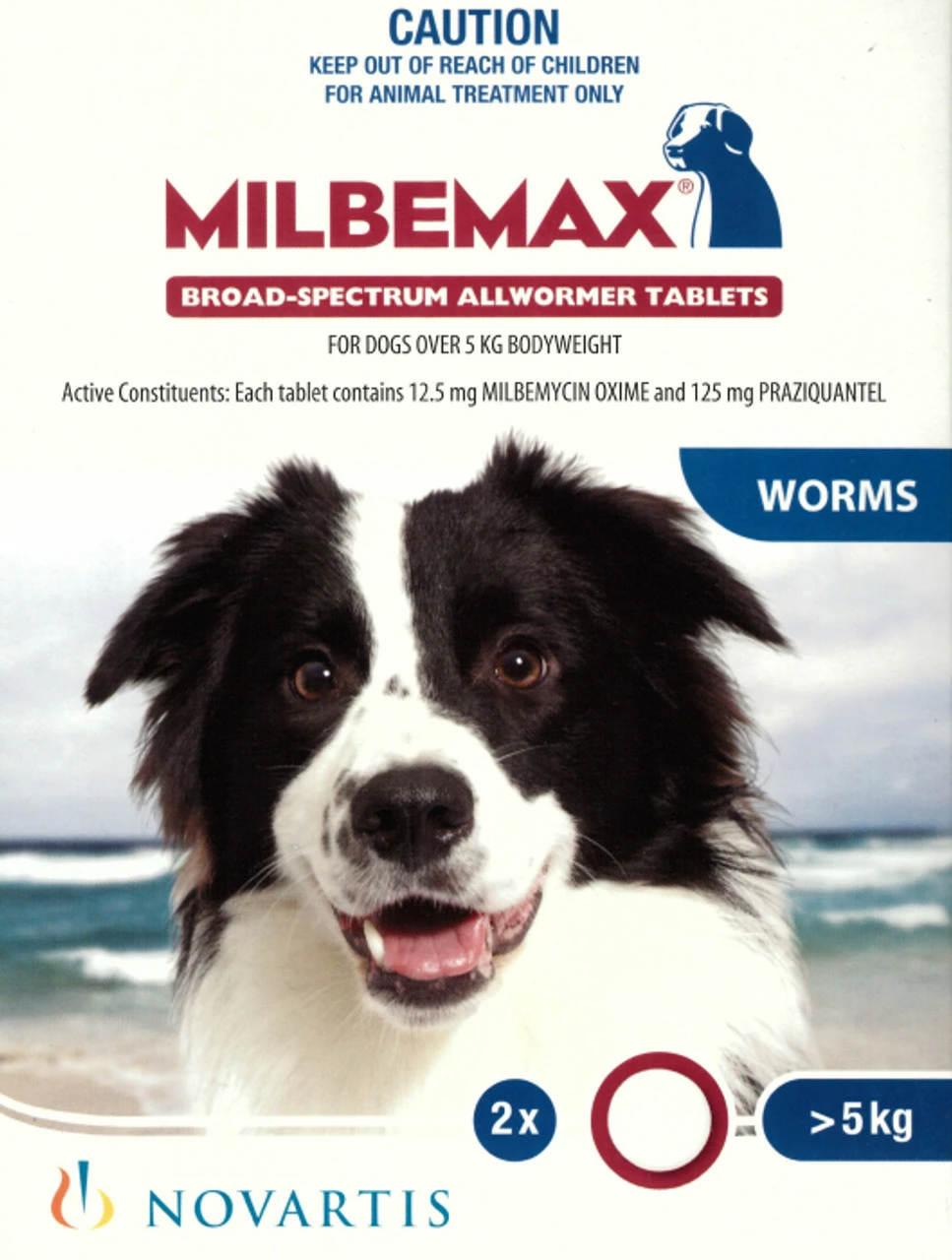 Milbemax For Dogs 5kg+ (2 Tablet Pack) 3 Milbemax For Dogs 5kg+ (2 Tablet Pack)