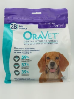 Oravet Dental Hygiene Chews For Medium Dogs (11-23kg) 28 Pack