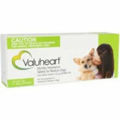 Valuheart Heartworm Tablets For Dogs Medium Dog (11-20kg) 6's