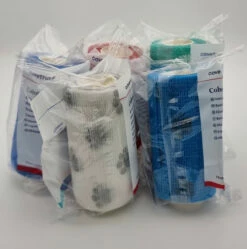 Cohesive Bandage 10cm X 4.5m (Paw Prints)