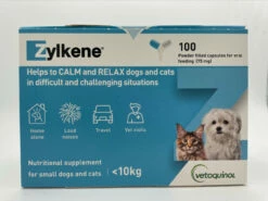 Vetoquinol Zylkene 75mg For Cats And Small Dogs (100 Capsules)
